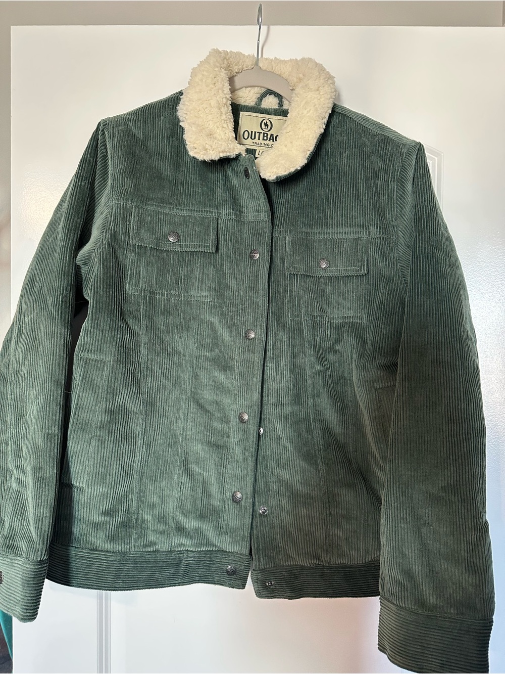 Women’s Outback Trading Company Sage Green Corduroy Jacket- Brand New- Size L